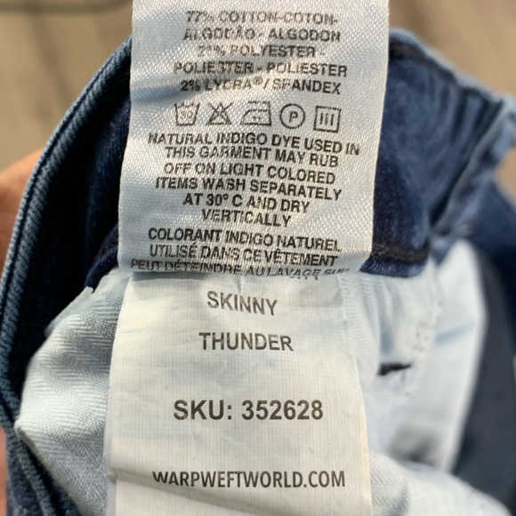 Warp + Weft JFK Skinny New York City Jeans Bundle of 3 Sz 24 plus size - Picture 15 of 15